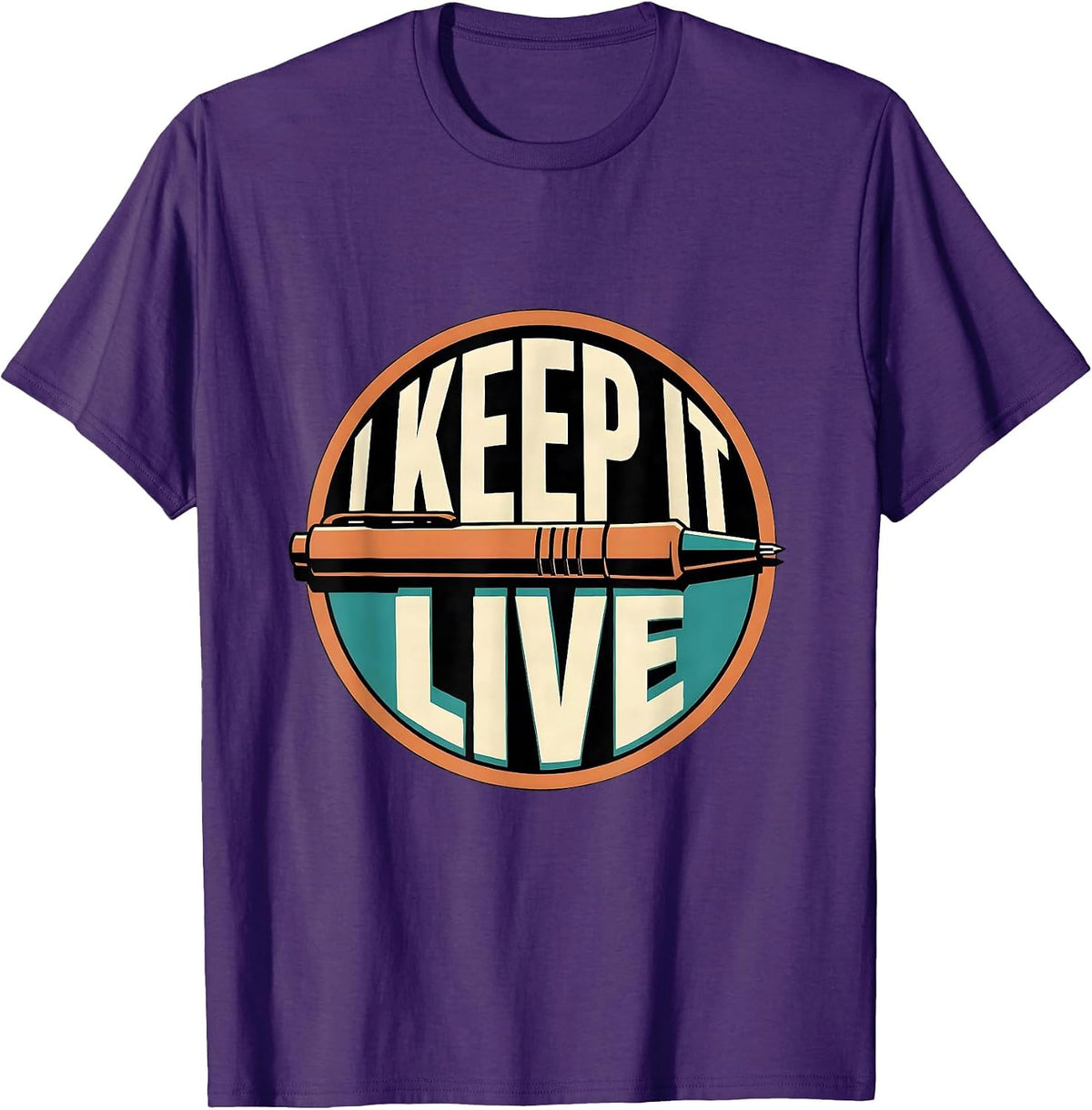 I Keep It Live Funny Electrician Trade Skeleton Sarcastic T-Shirt - Purple