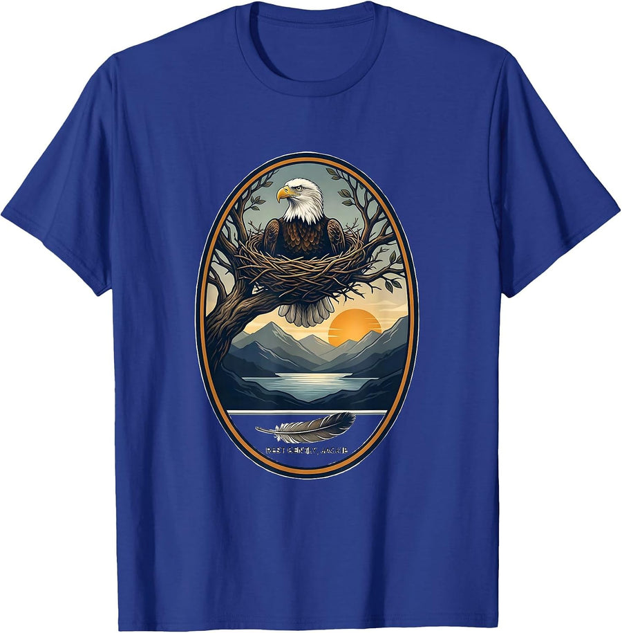 Rest Gently Jackie Eagle Memorial Tribute Big Bear Lake T-Shirt - Royal Blue