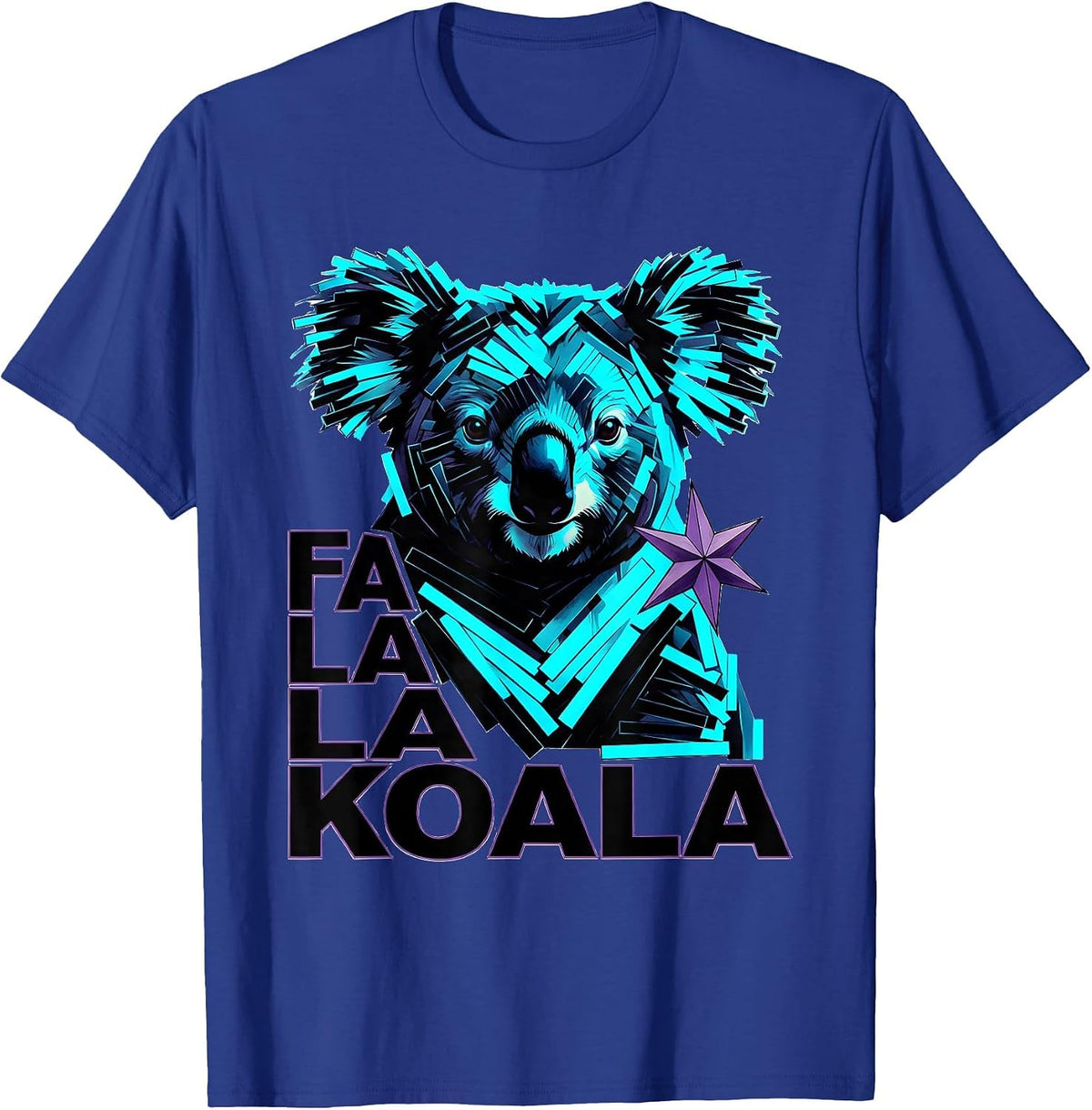 Men's Fa La La Koala New Wave Funny Christmas Koala Lover Gift T-Shirt - Royal Blue