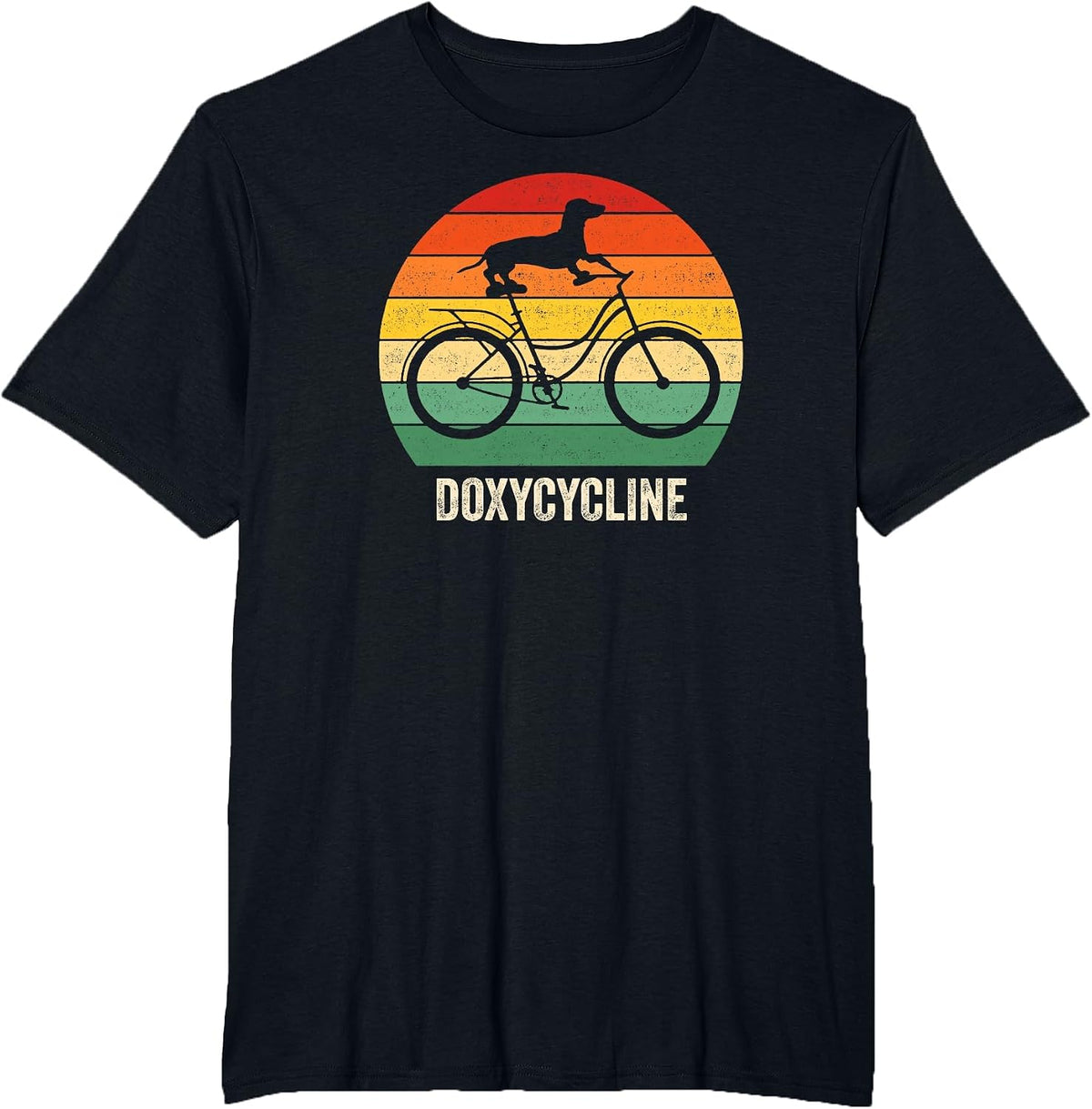 Doxycycline – Funny Pharmacy Vet Tech Dachshund T-Shirt - Black