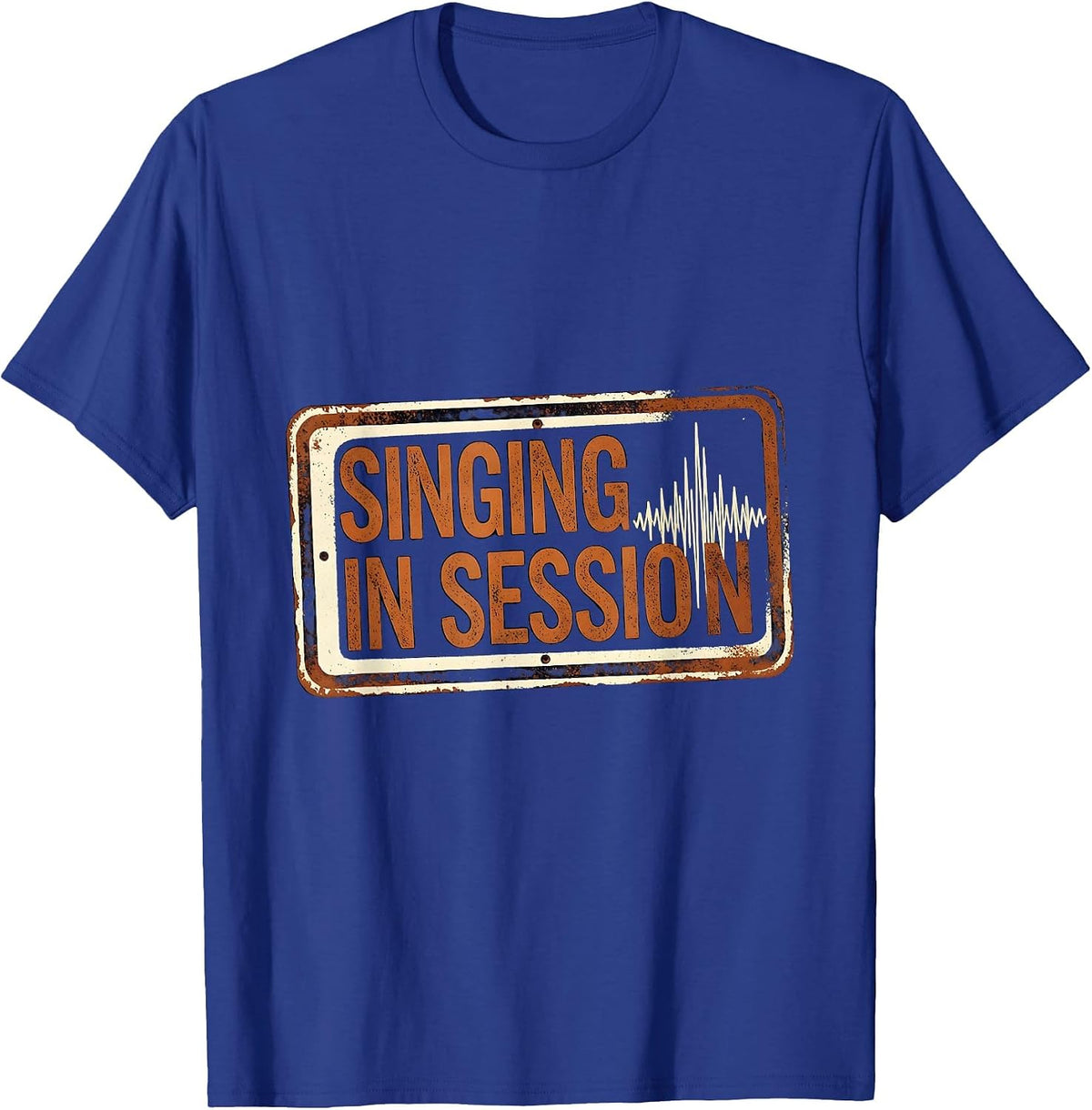 Singing In Session Funny Musical Theatre T-Shirt - Royal Blue