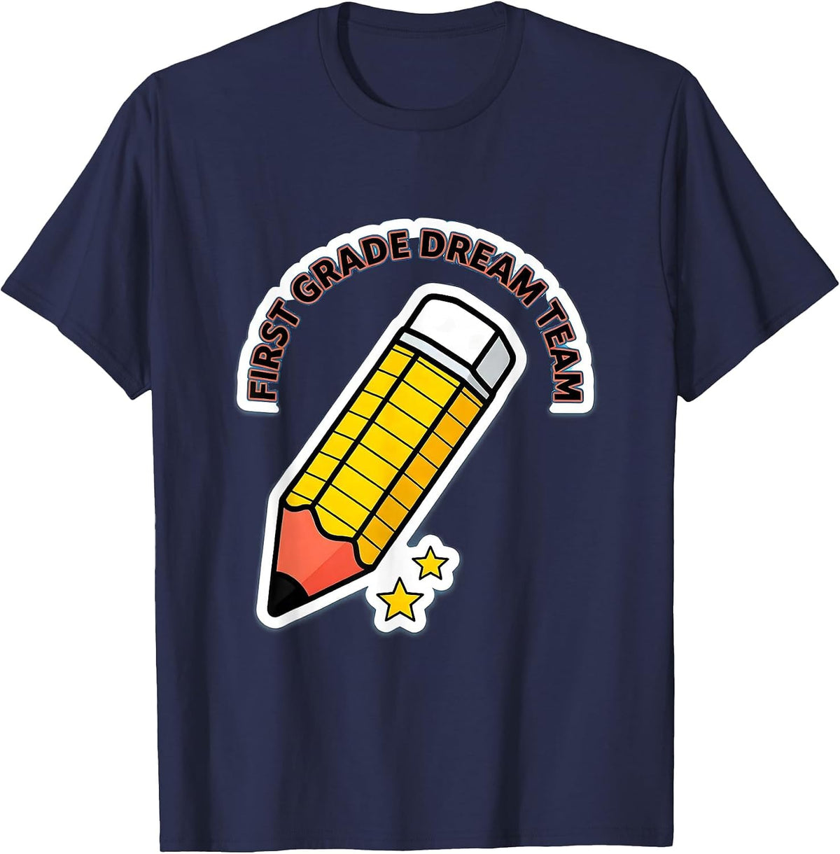 First Grade Dream Team Back To School Teacher Student Kids T-Shirt - Navy Blue