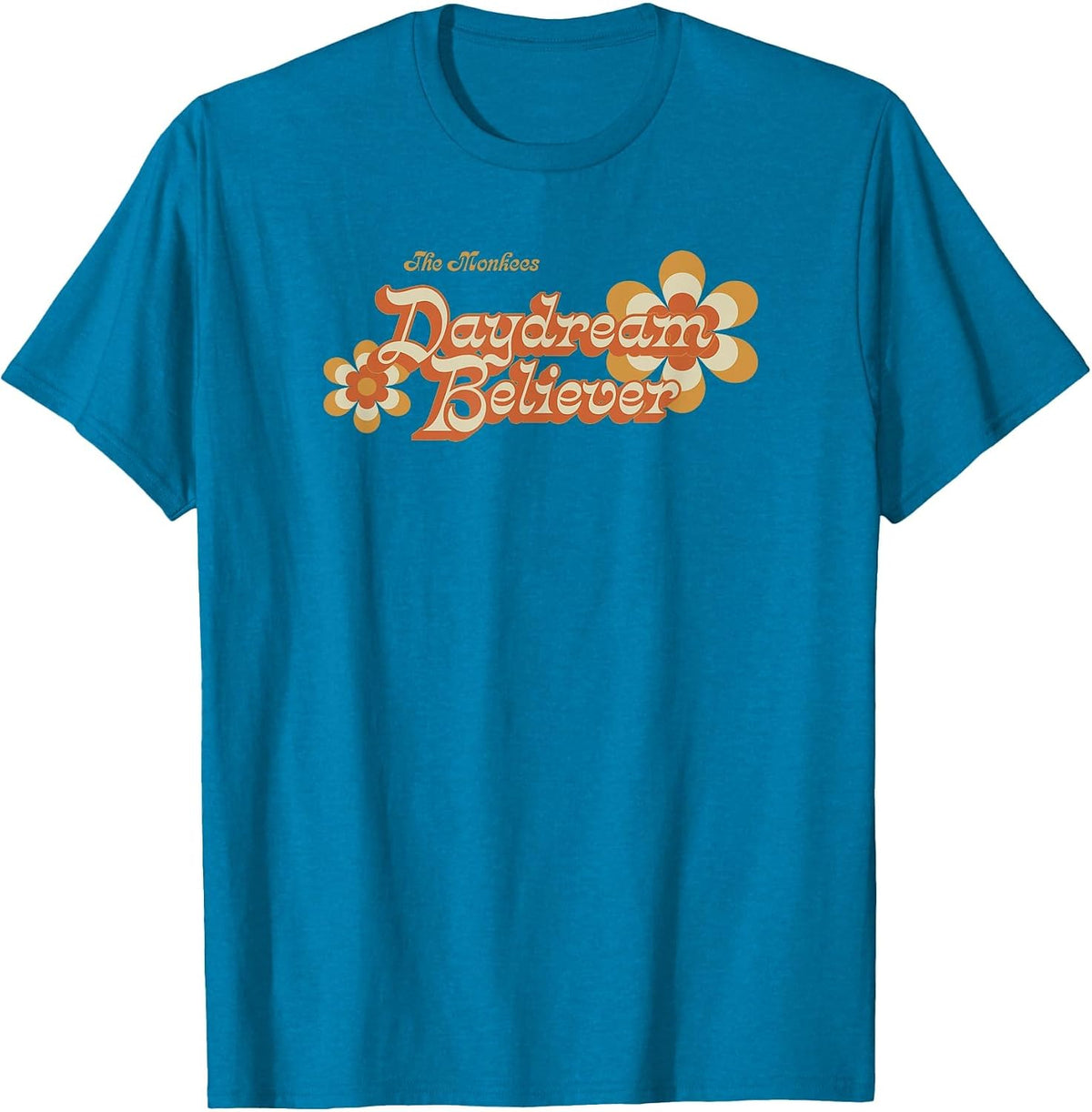 The Monkees Daydream Believer Flower T-Shirt - Sapphire Blue
