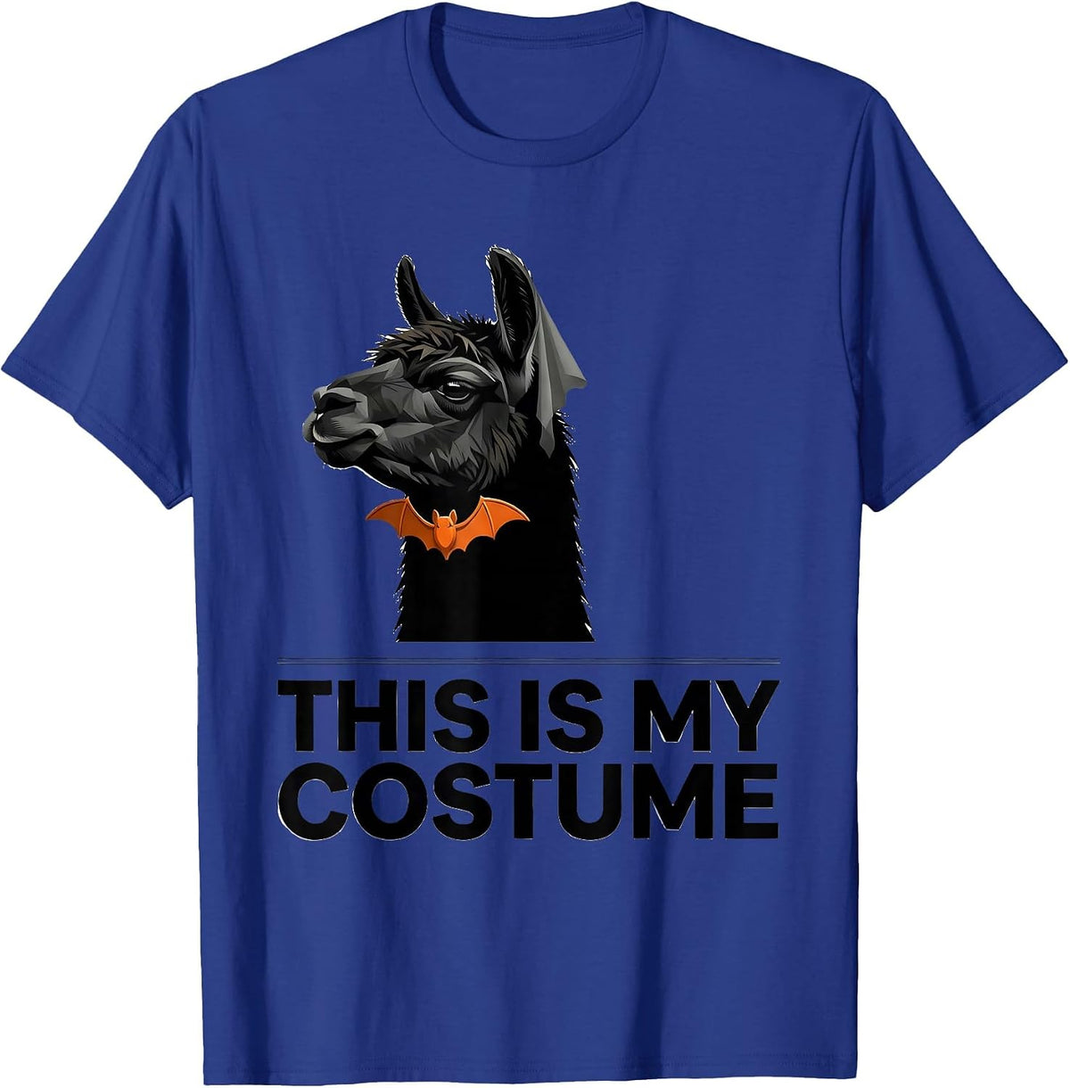Men's This Is My Costume Funny Llama Alpaca Halloween Party T-Shirt - Royal Blue