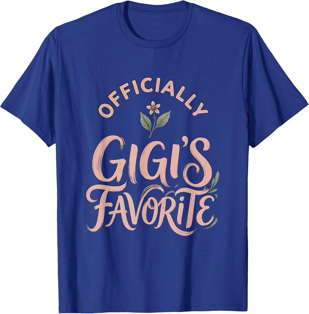 Men's Officially Gigi's Favorite Boho Typography Grandma Gift T-Shirt - Royal Blue