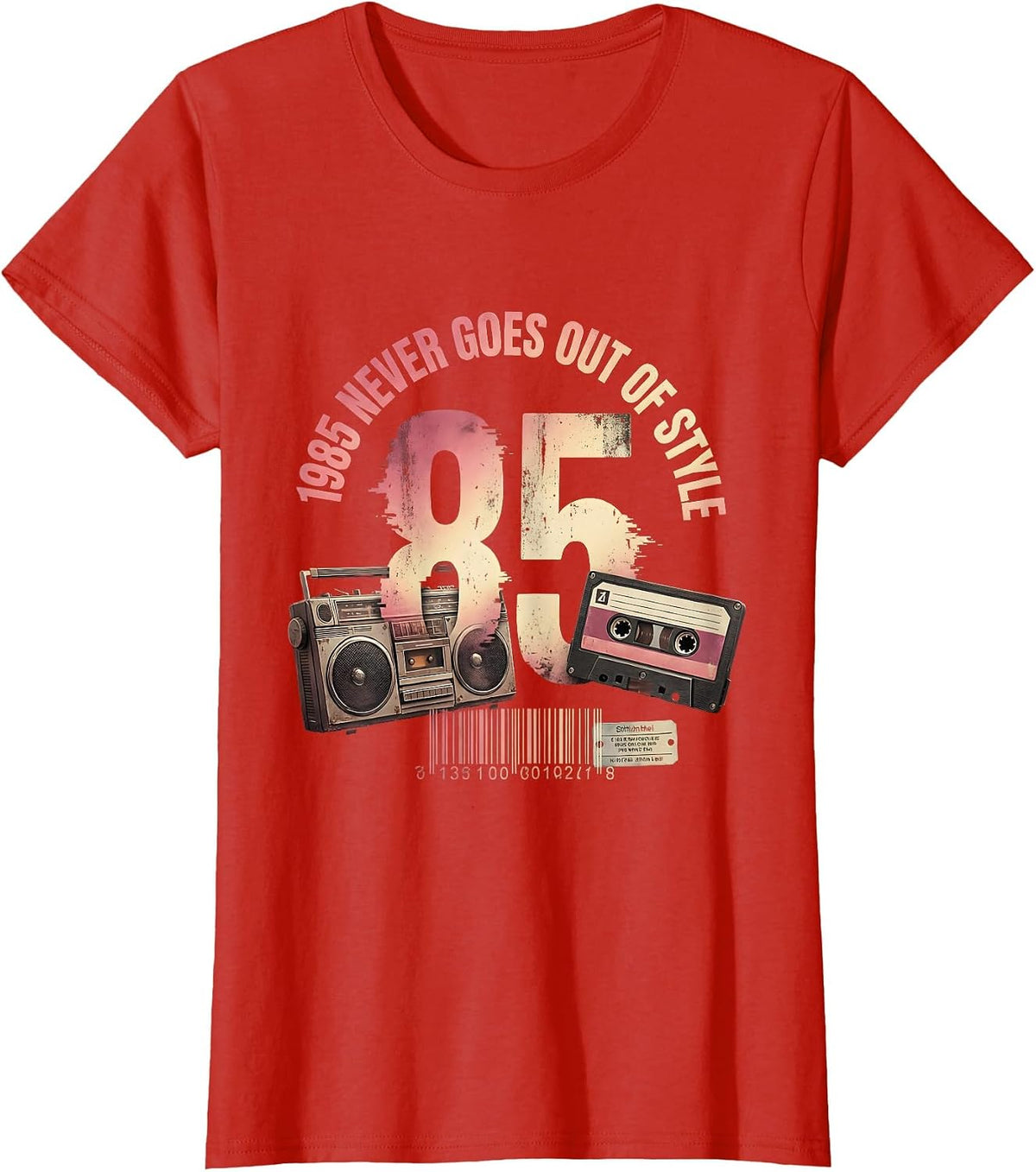 1985 Never Goes Out of Style Vintage Birthday T-Shirt - Red
