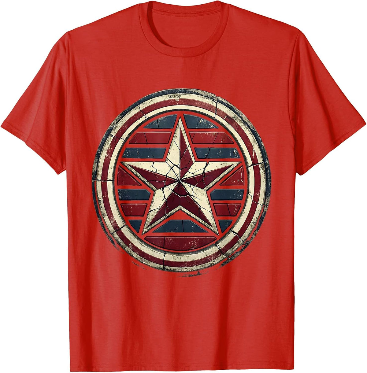 Men's Welder Hardhat Metal Sparks Graphic T-Shirt - Red