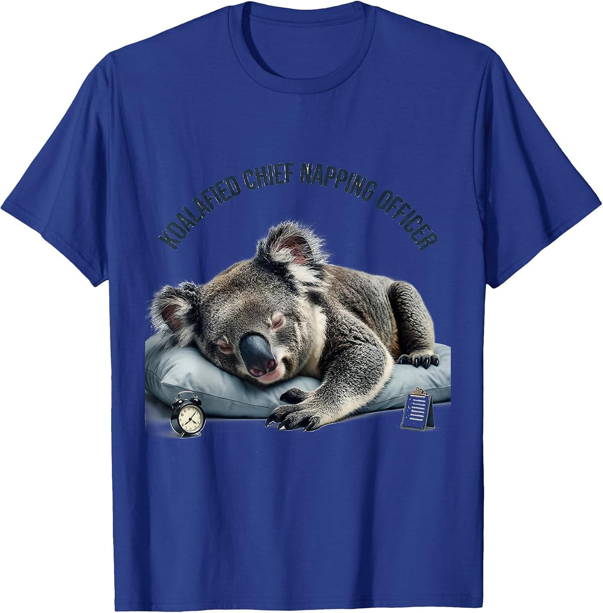 Men's Koalafied Chief Napping Officer Funny Koala Lover Gift T-Shirt - Royal Blue