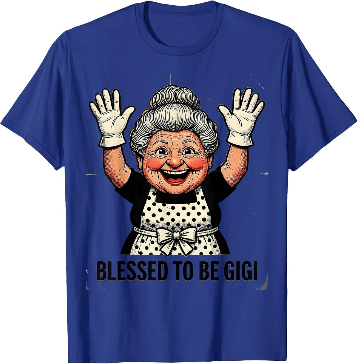 Blessed to be Gigi Grandma Gift Design T-Shirt - Royal Blue