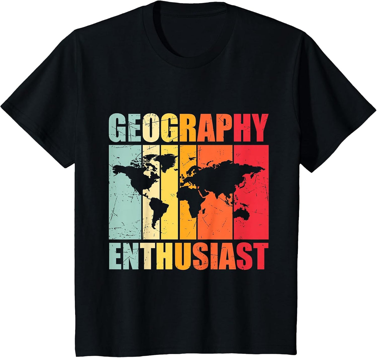 Geography Enthusiast Geographic Job Geographer Geography T-Shirt - Black