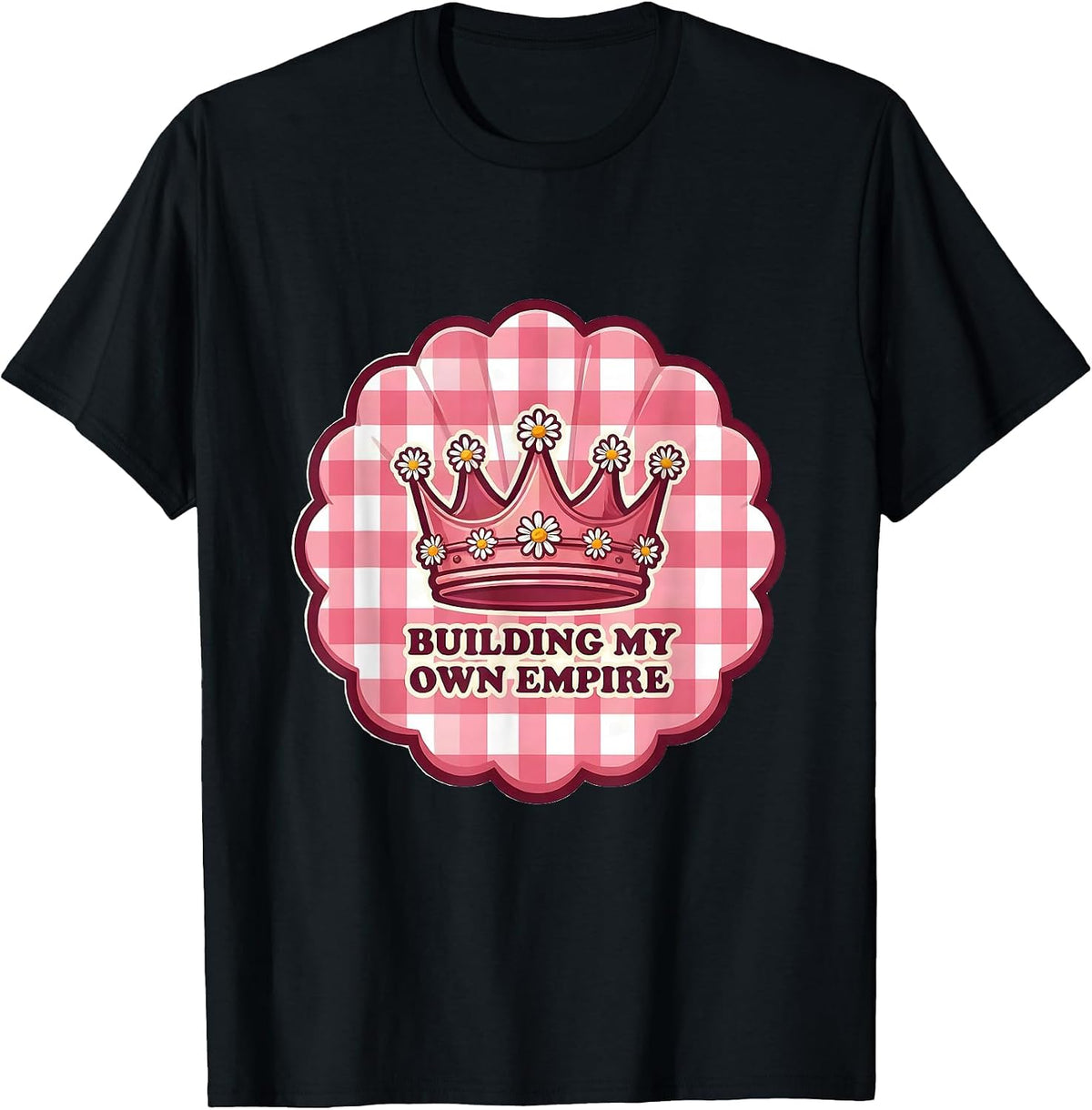Men's Building My Own Empire College Women Design T-Shirt - Black
