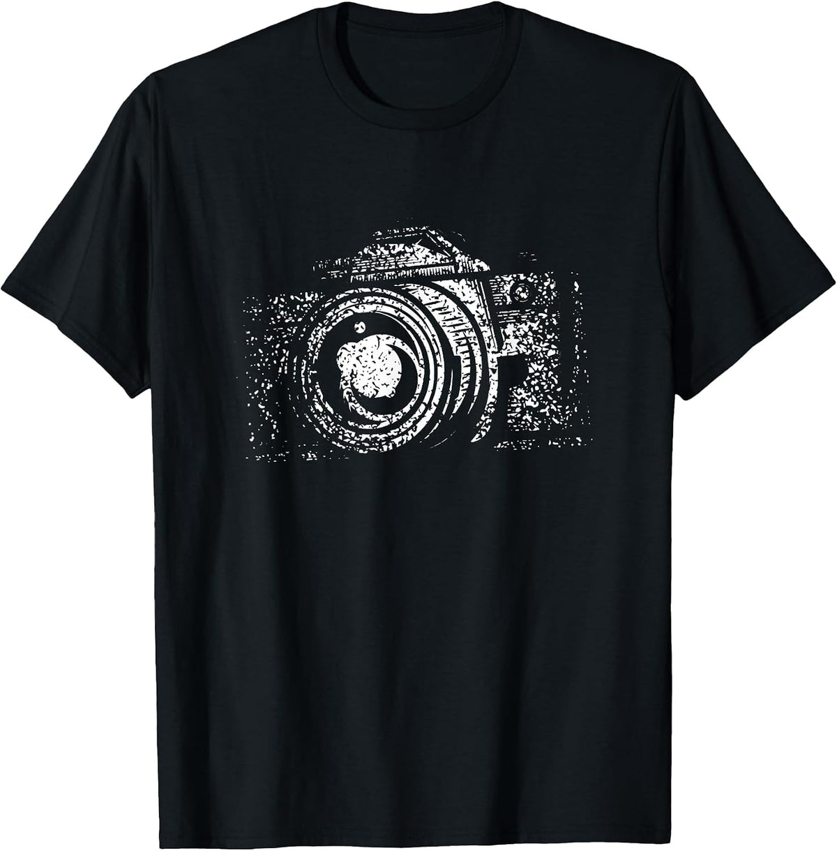 Camera Photography Photographer Photojournalist Lens Focus T-Shirt - Black