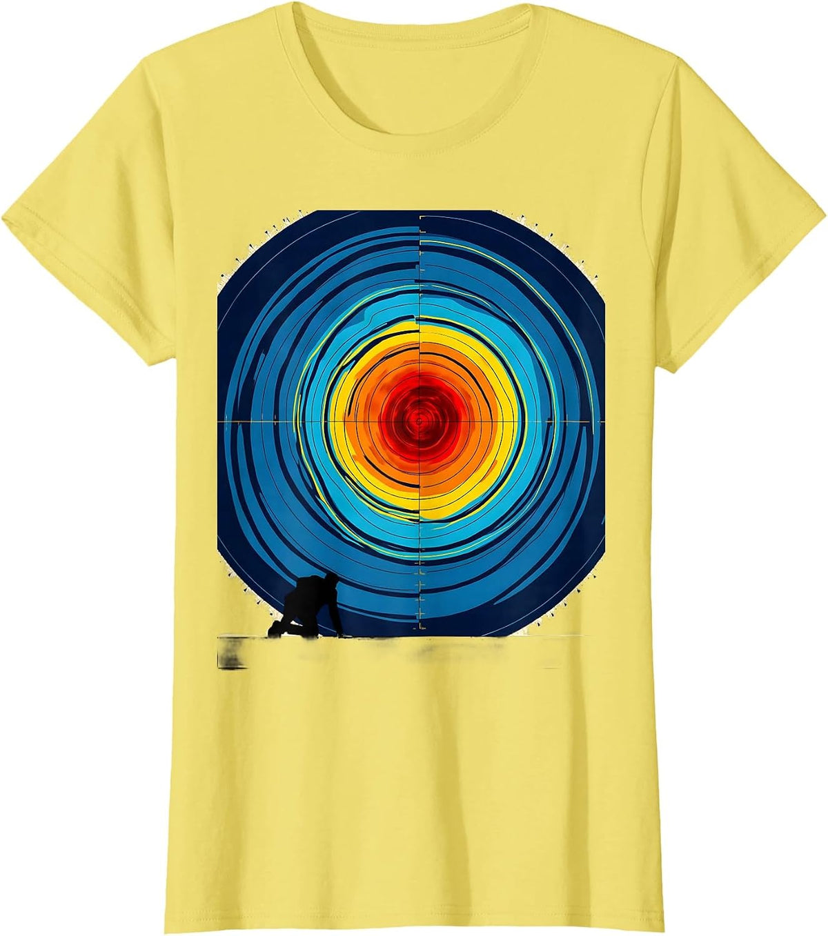 Nested Radar Field Storm Chaser Meteorology Enthusiast T-Shirt - Lemon Yellow