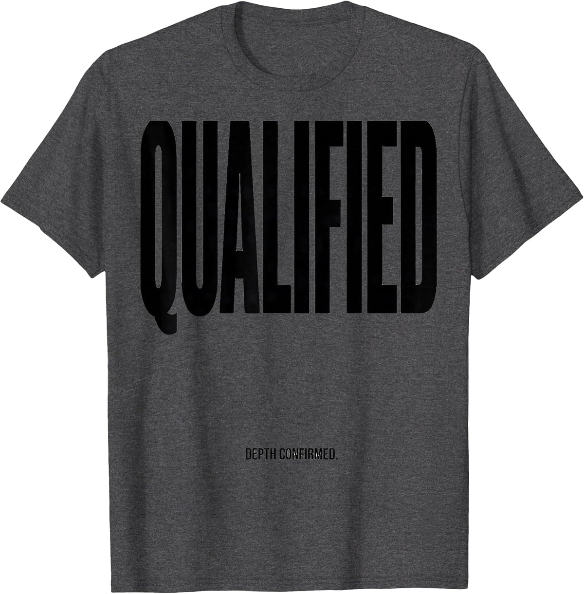 Qualified Depth Confirmed Vintage Scuba Diving Diver Gift T-Shirt - Dark Heather Grey