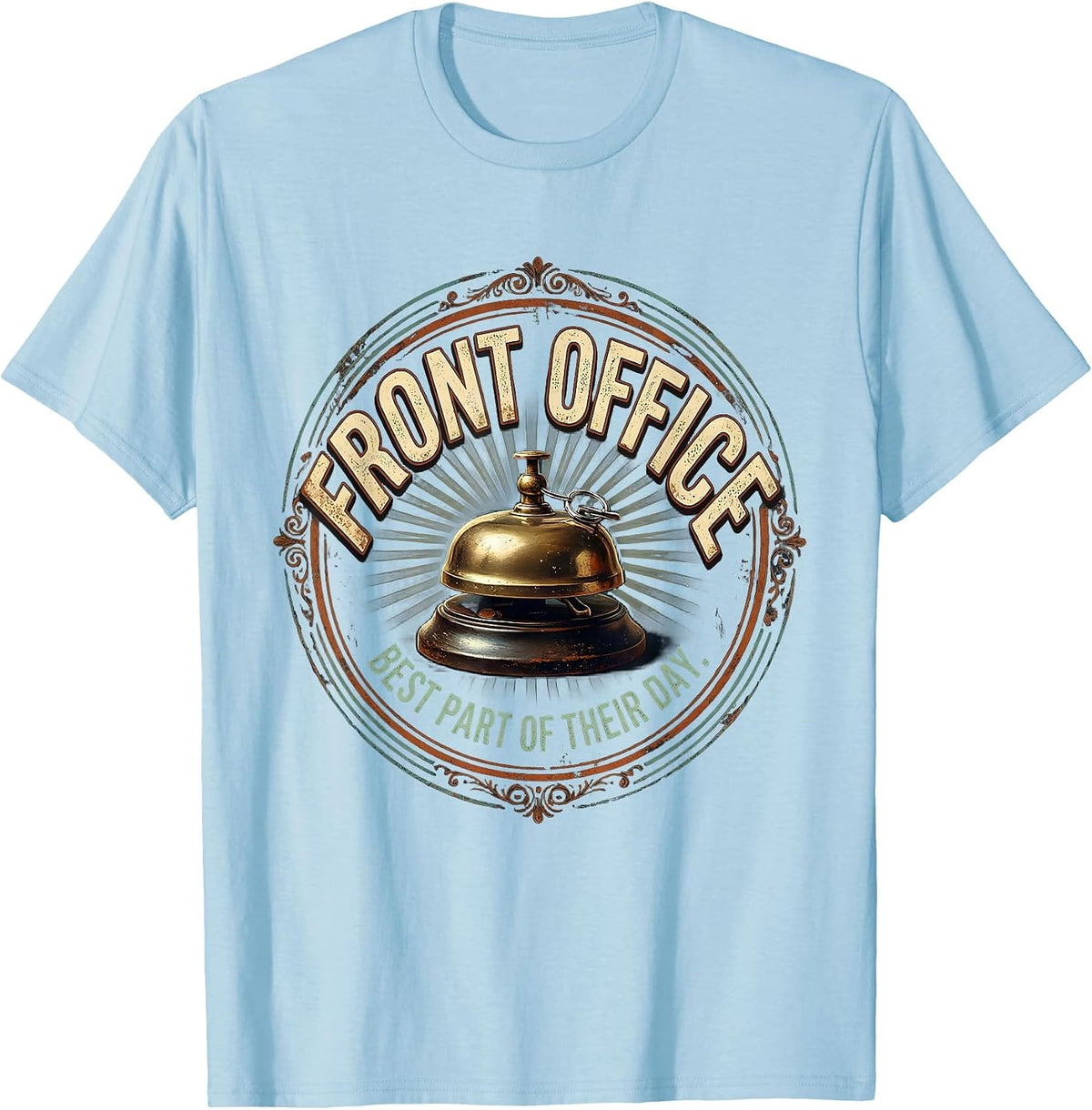Men's Front Office Best Part Of Their Day Vintage Specials Teacher T-Shirt - Baby Blue