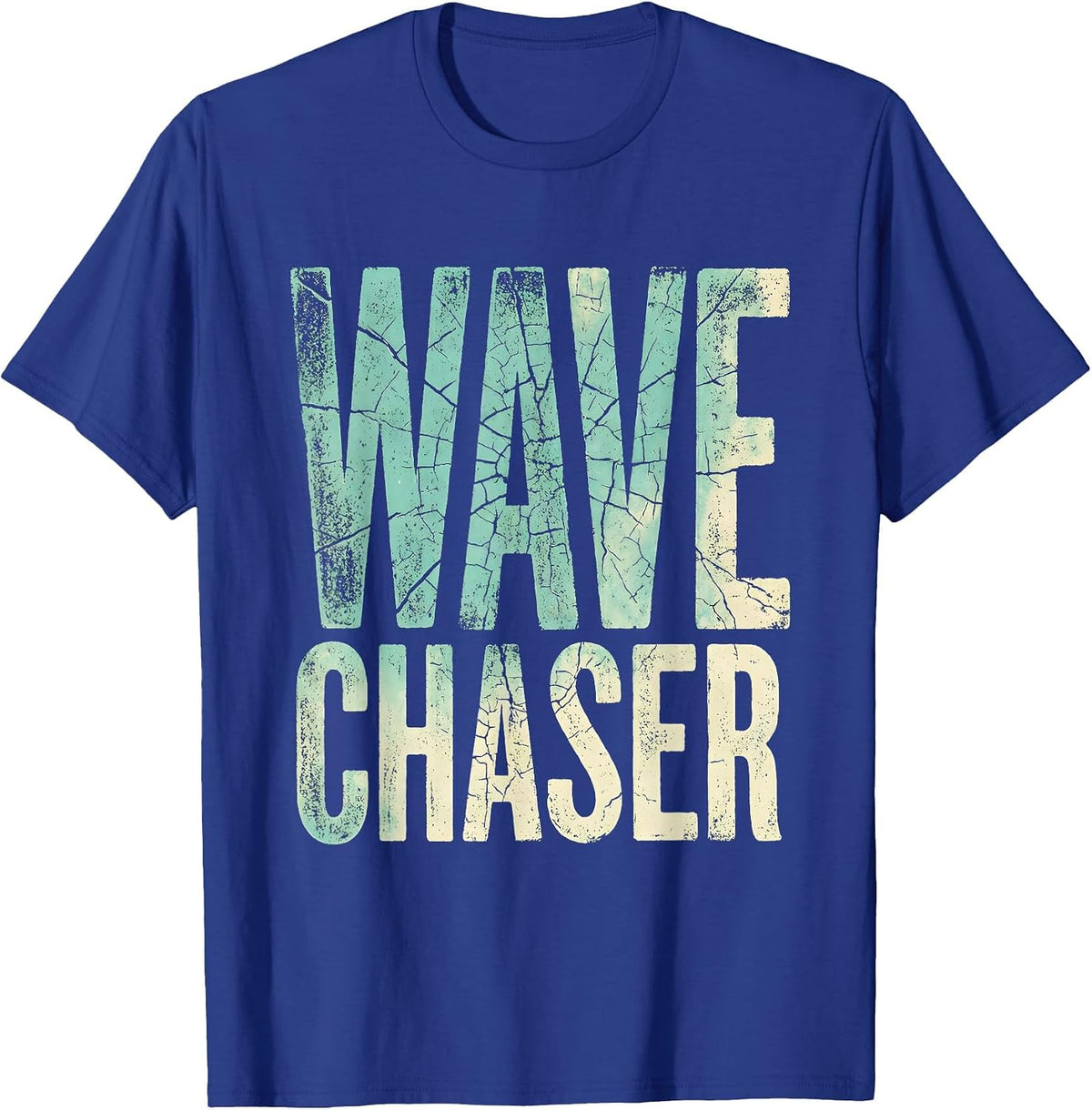 Men's Wave Chaser Sailor Nautical Design T-Shirt - Royal Blue