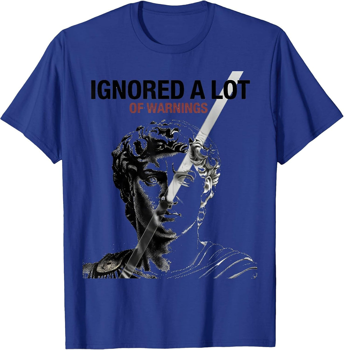 Men's Ignored A Lot Of Warnings Funny History Teacher Deadpan T-Shirt - Royal Blue