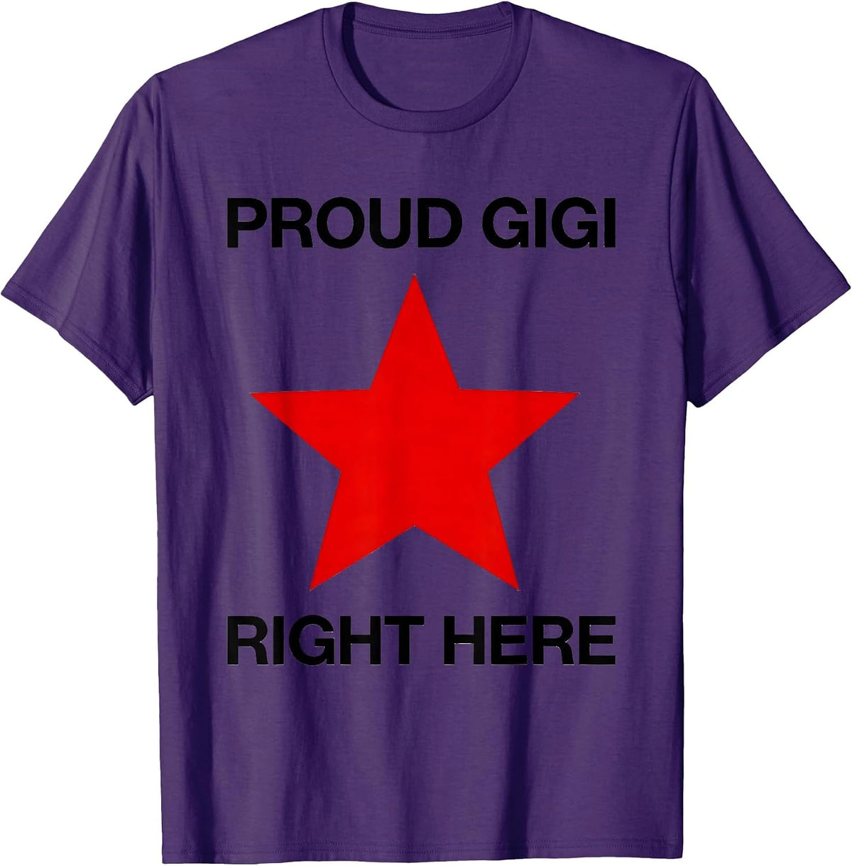 Proud Gigi Grandma Gift Design T-Shirt - Purple