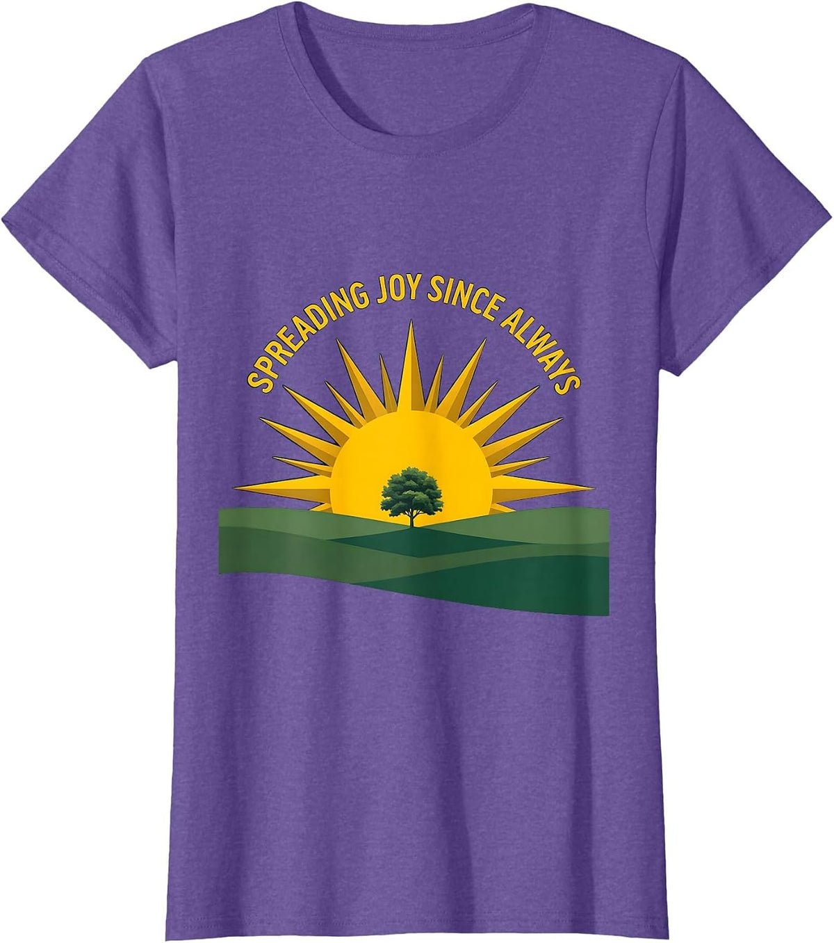 Spreading Joy Since Always Preschool Teacher T-Shirt - Purple Heather