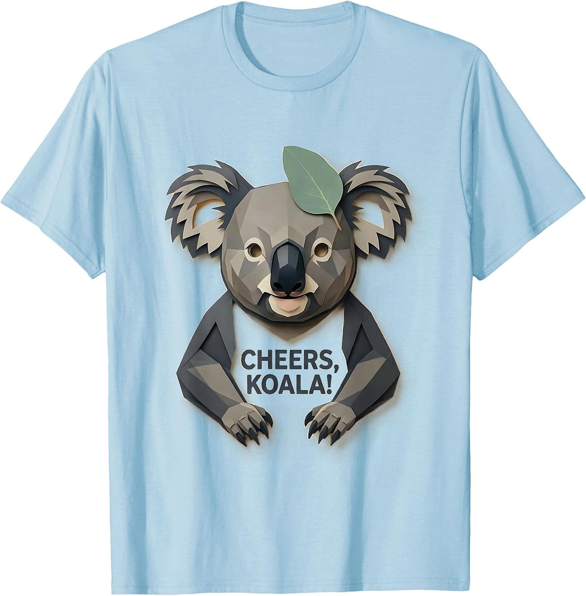 Men's Cheers, Koala! Funny Australia Koala Animal Lover Souvenir T-Shirt - Baby Blue