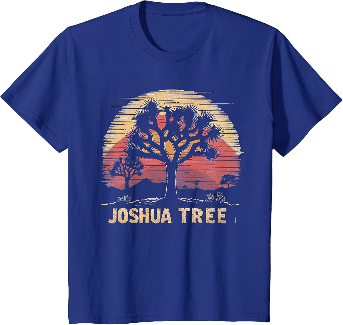 Joshua Tree - US National Park Vintage T-Shirt - Royal Blue