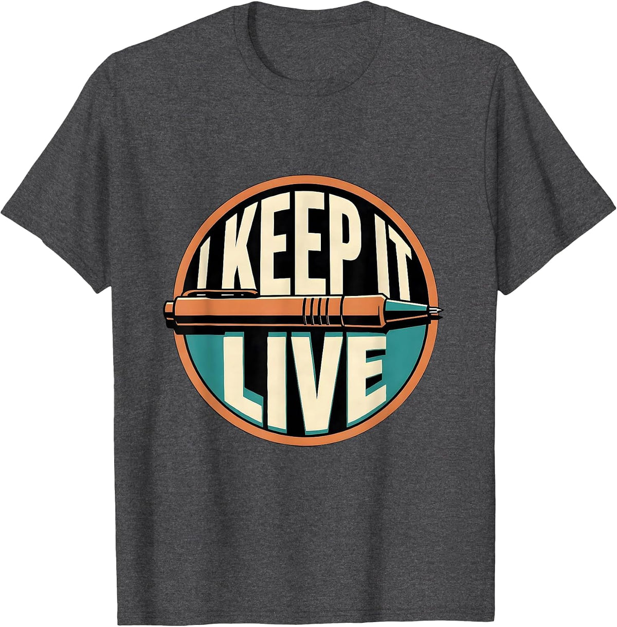I Keep It Live Funny Electrician Trade Skeleton Sarcastic T-Shirt - Dark Heather Grey