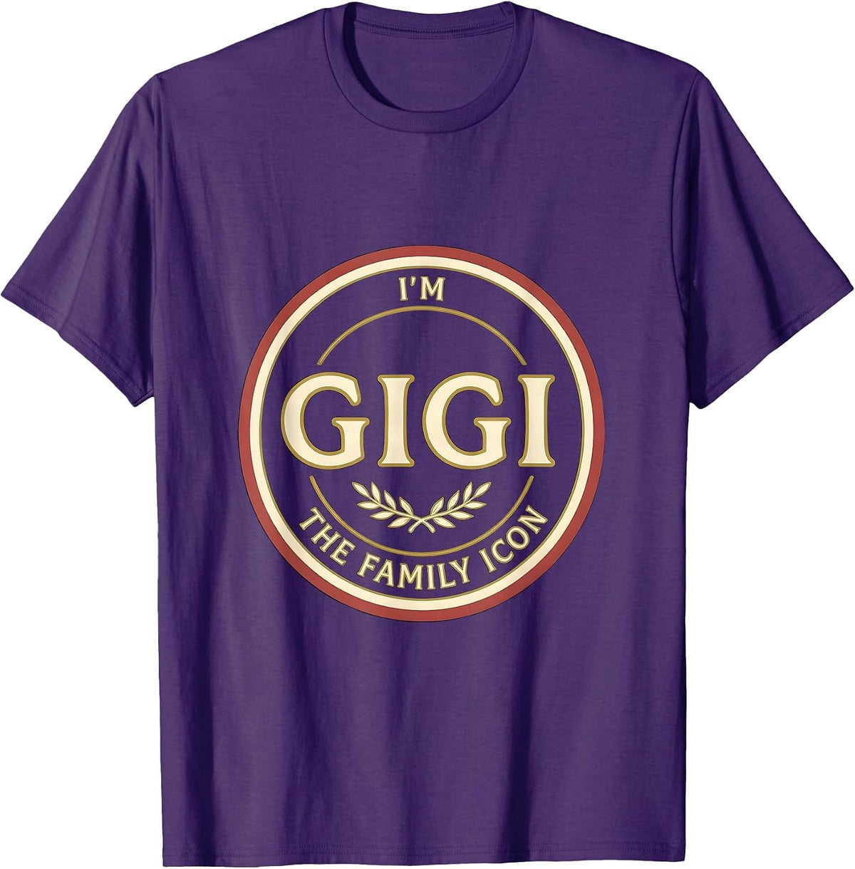 I'm Gigi The Family Icon Grandma Gift Mother's Day T-Shirt - Purple