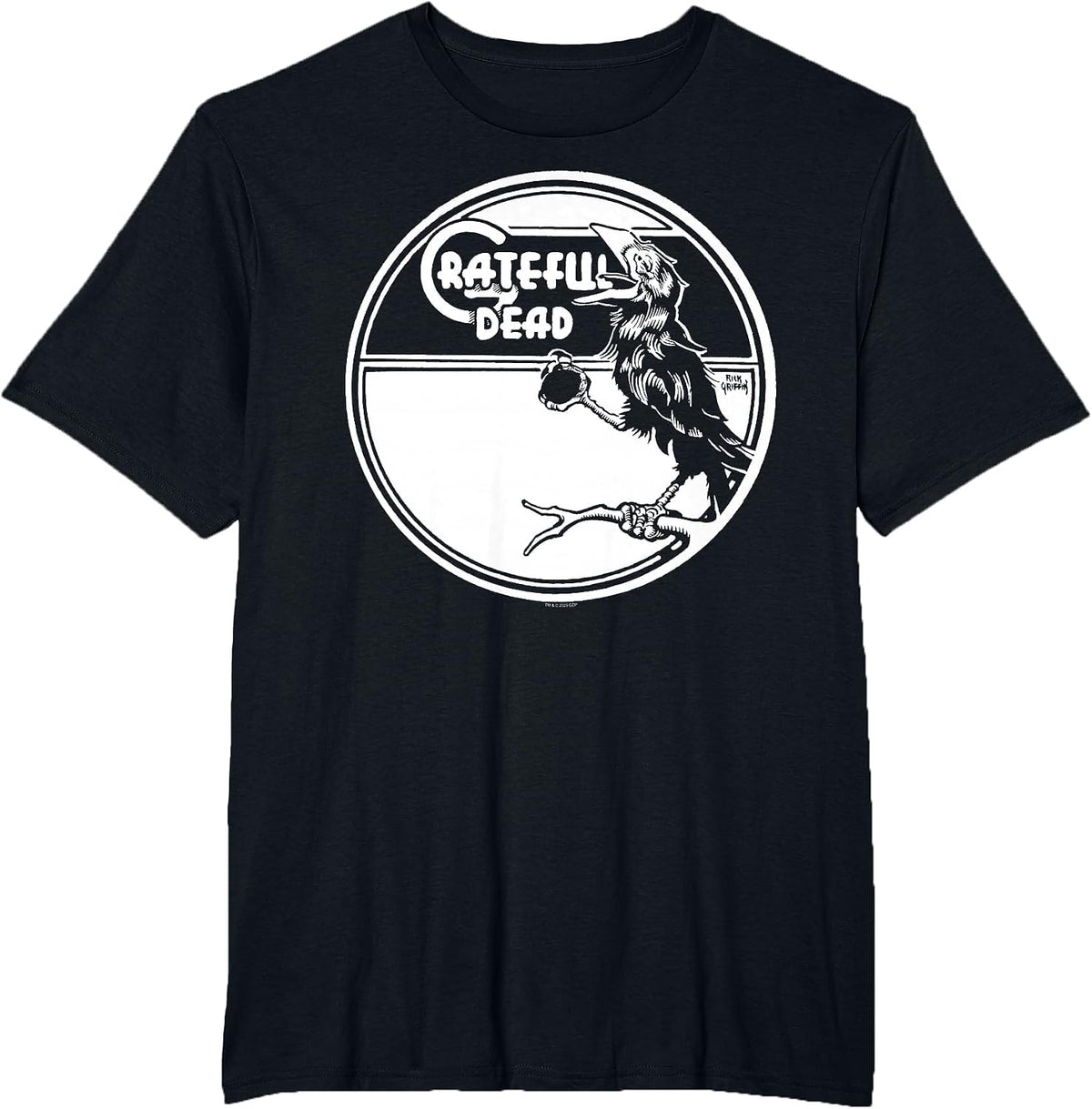 Grateful Dead Wake of the Flood Crow Label Vintage Band T-Shirt - Black