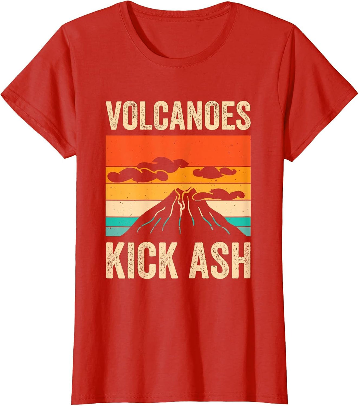 Volcanoes Kick Ash T-Shirt - Red