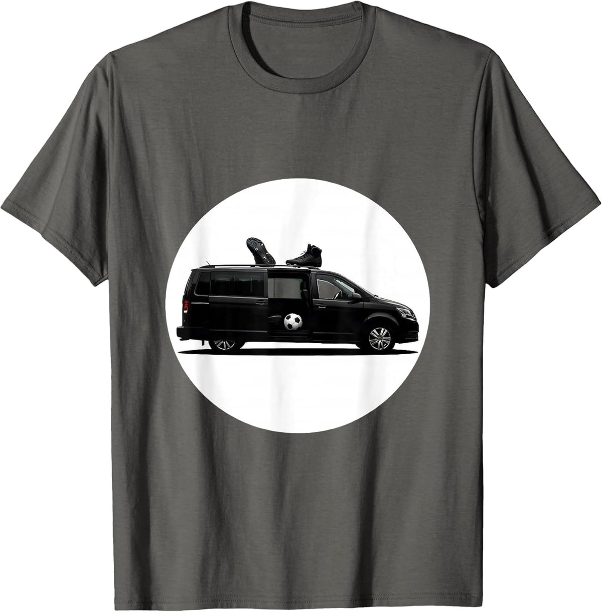 Men's Soccer Dad Overloaded Minivan Graphic T-Shirt - Asphalt Grey
