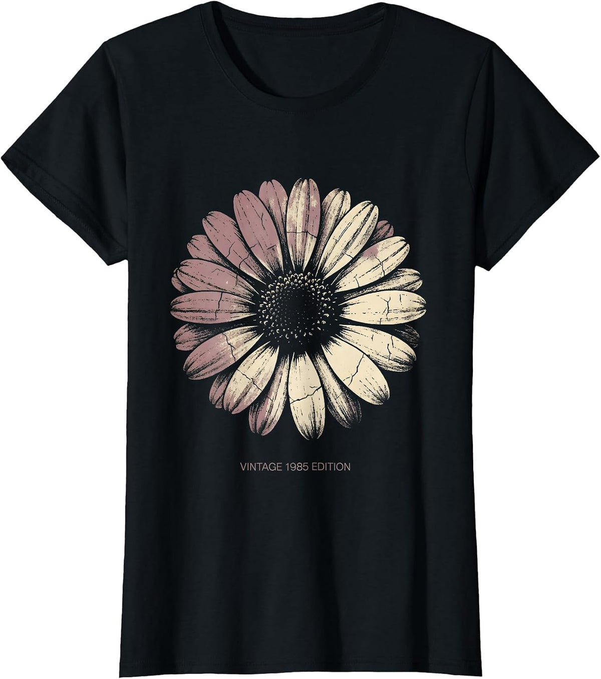 Vintage 1985 Edition Classic Birth Year Design T-Shirt - Black