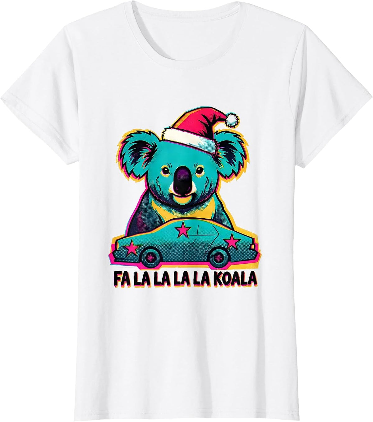 Women's Fa La La La La Koala Funny Koala Lover Australian Animal T-Shirt - White