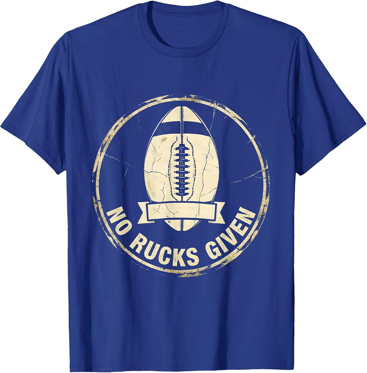No Rucks Given Funny Rugby Design T-Shirt - Royal Blue