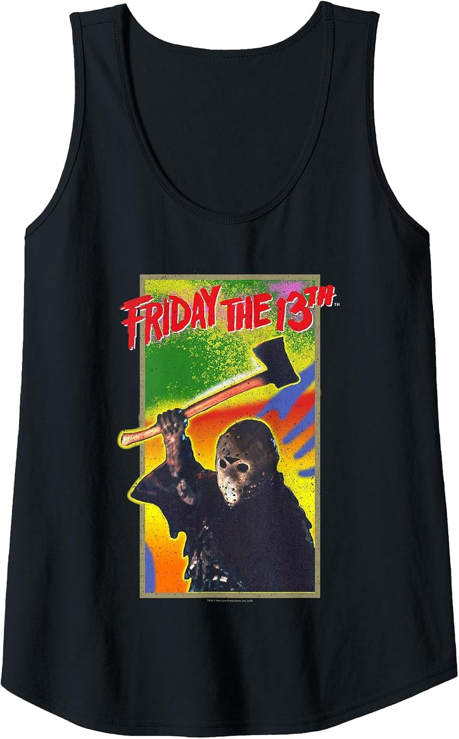 Friday The 13th Retro Game Tank Top - Black