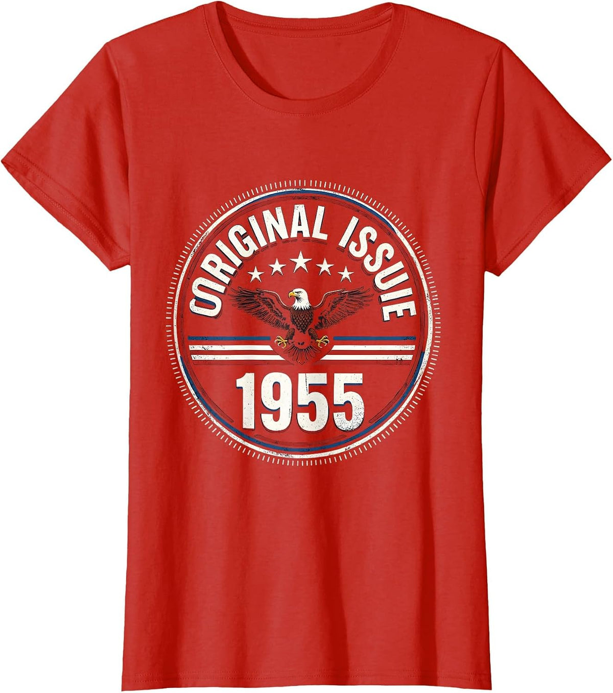 Women's Original Issue 1955 Vintage Stamp 71st Birthday Gift Men T-Shirt - Red