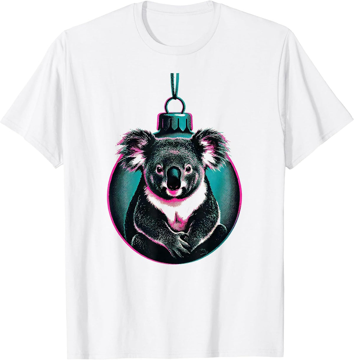 Men's Koala Ornament Cute Holiday Novelty Gift T-Shirt - White