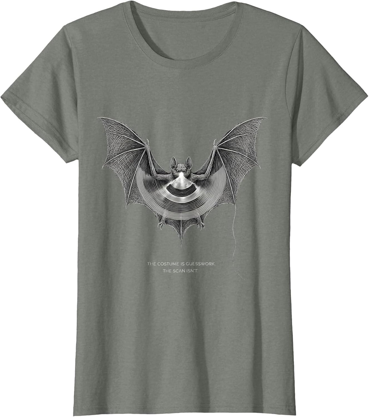 The Costume Is Guesswork. The Scan Isn't. Halloween T-Shirt - Olive Heather