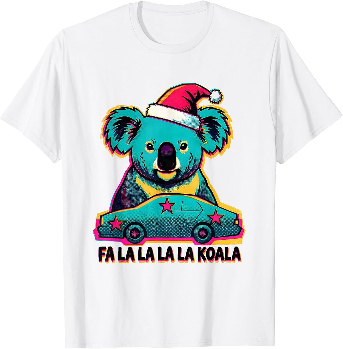 Men's Fa La La La La Koala Funny Koala Lover Australian Animal T-Shirt - White