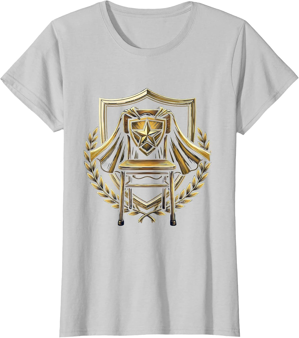 Superhero SPED Teacher Cape Classroom Chair Gift T-Shirt - Silver Grey