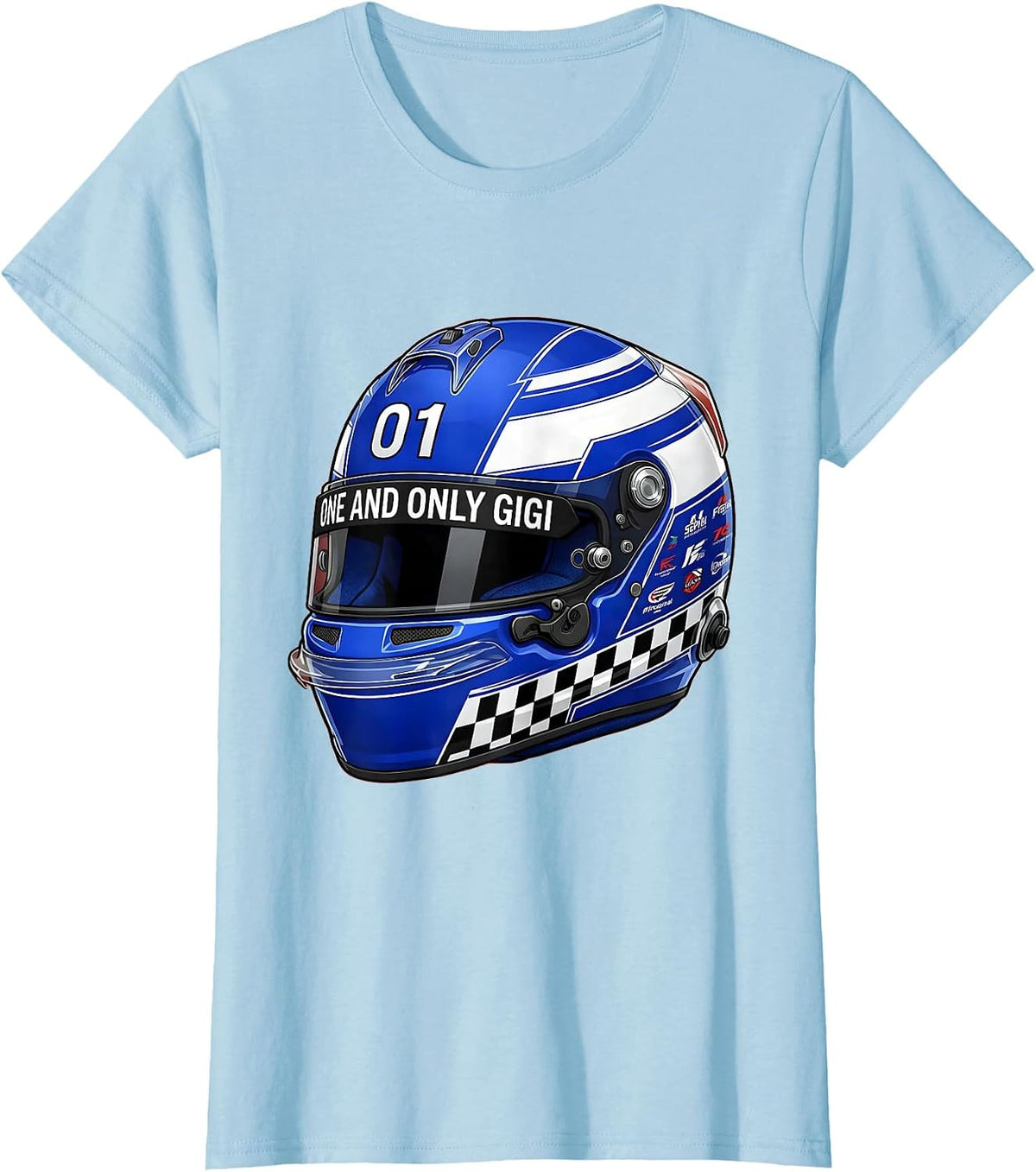 Women's One and Only Gigi Grandma Gift Design T-Shirt - Baby Blue
