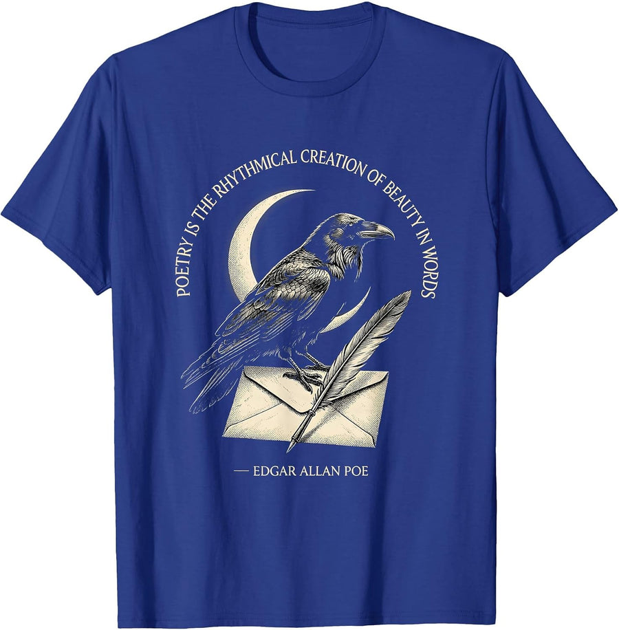 Poetry is the rhythmical creation of beauty in words Gothic T-Shirt - Royal Blue