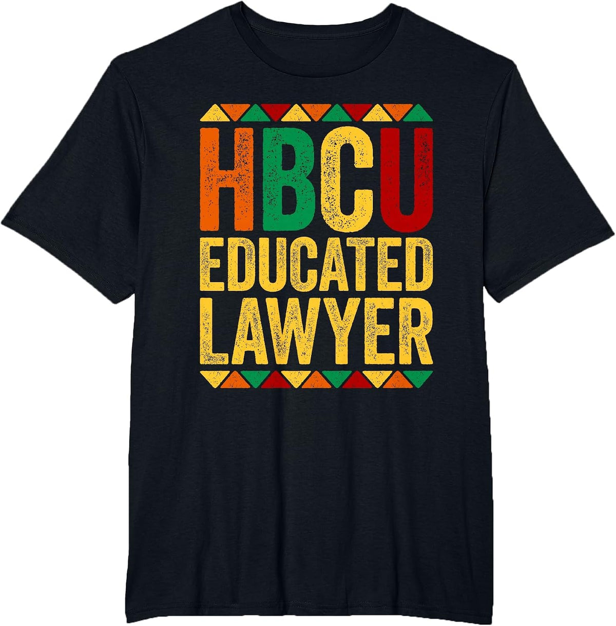 HBCU Educated Lawyer Shirt Historical Black History Month T-Shirt - Black