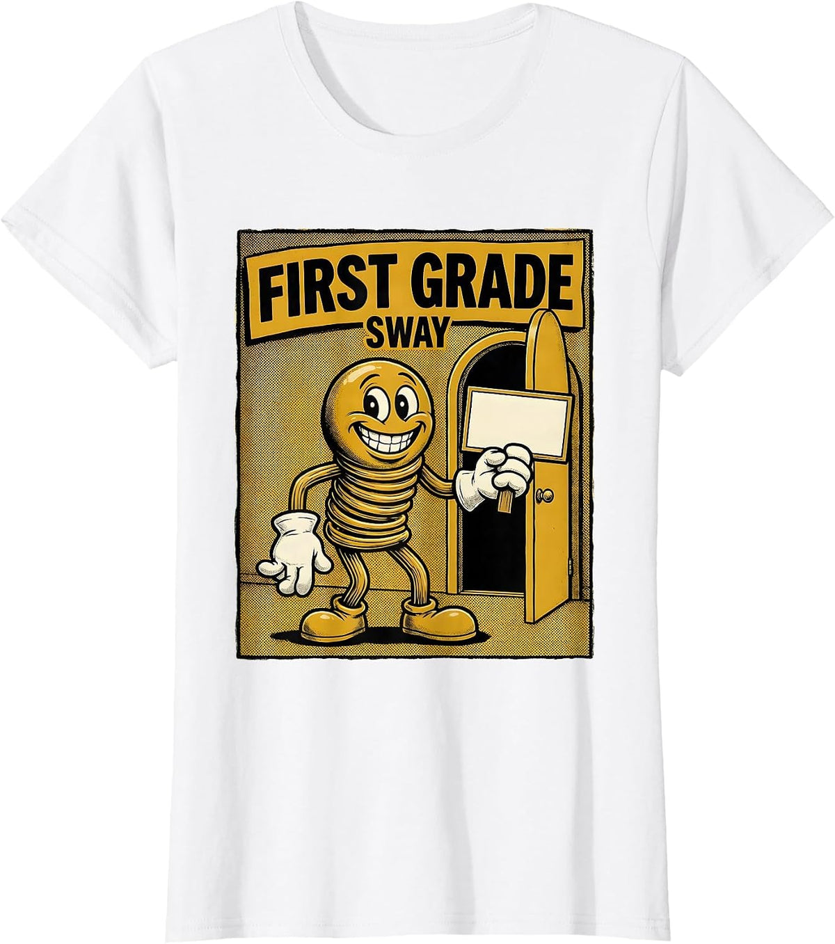 First Grade Sway Retro First Grade Vibes Back To School 1st T-Shirt - White