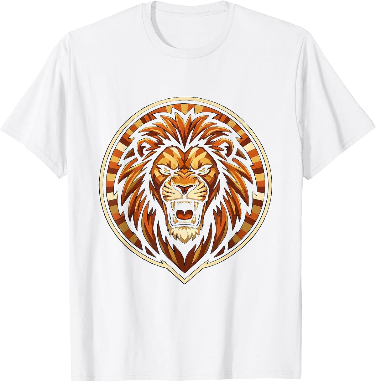 Football Mom Fierce Lion Face Paint Graphic T-Shirt - White