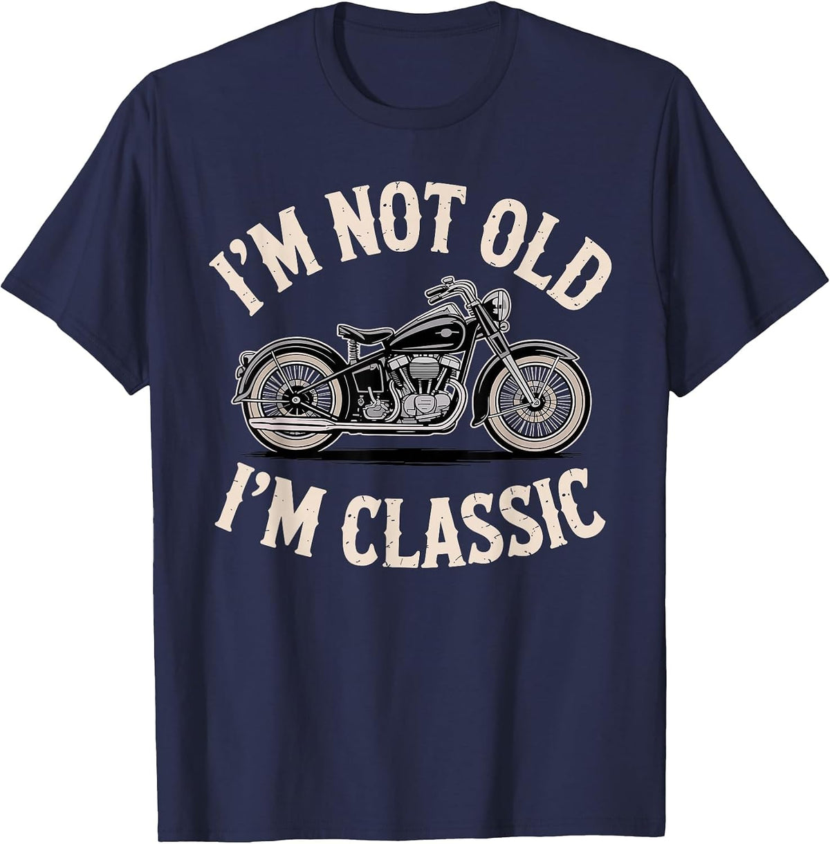 Best Motorcycle Design for Men Women Motorbike Lover Biker T-Shirt - Navy Blue