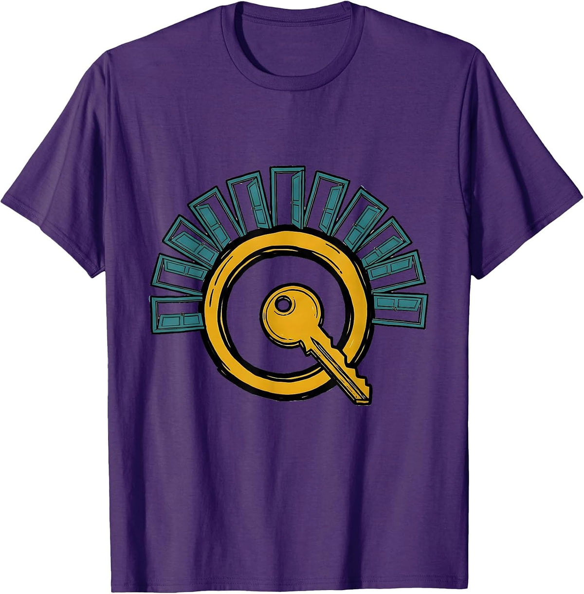 Keyring Of Keys School Staff Appreciation Gift T-Shirt - Purple
