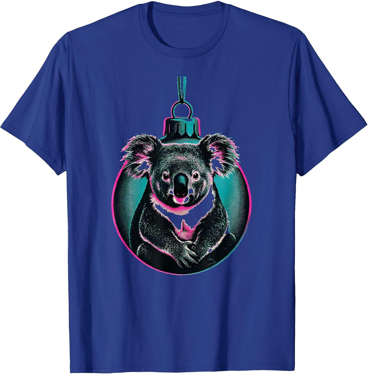Men's Koala Ornament Cute Holiday Novelty Gift T-Shirt - Royal Blue