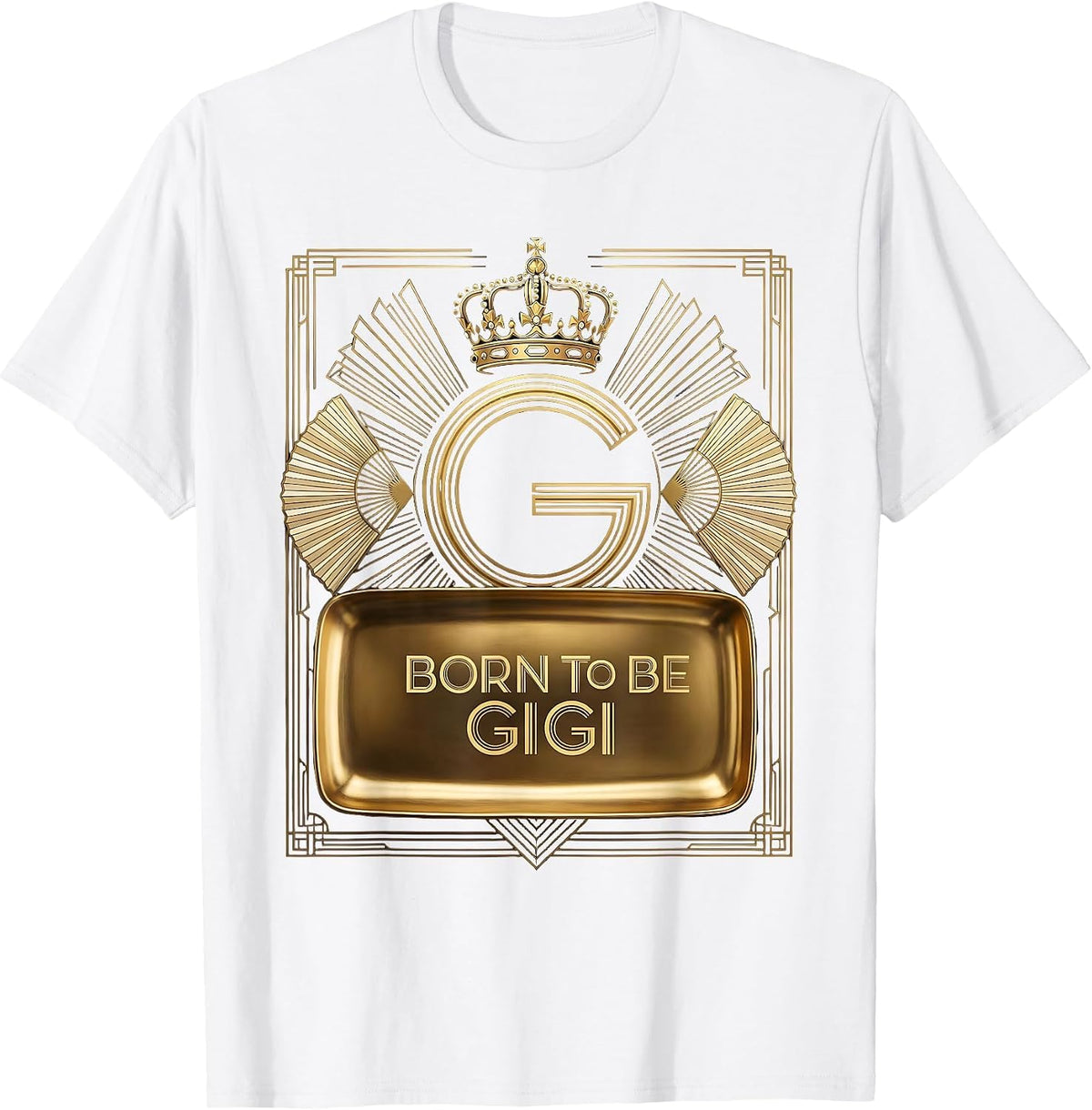 Born to be Gigi Grandmother Pride Design T-Shirt - White