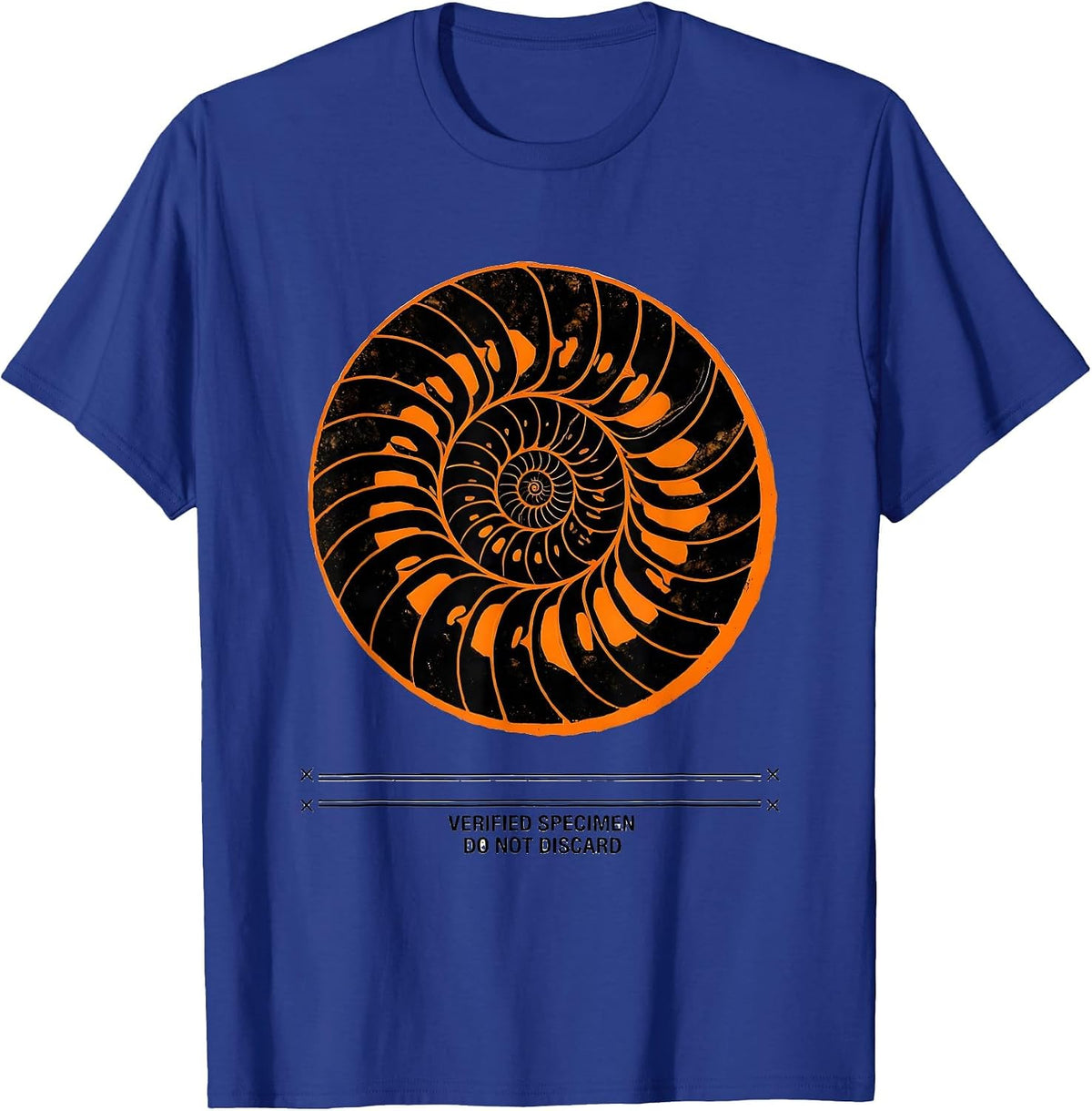 Men's Verified Specimen Do Not Discard Funny Geology Rock T-Shirt - Royal Blue