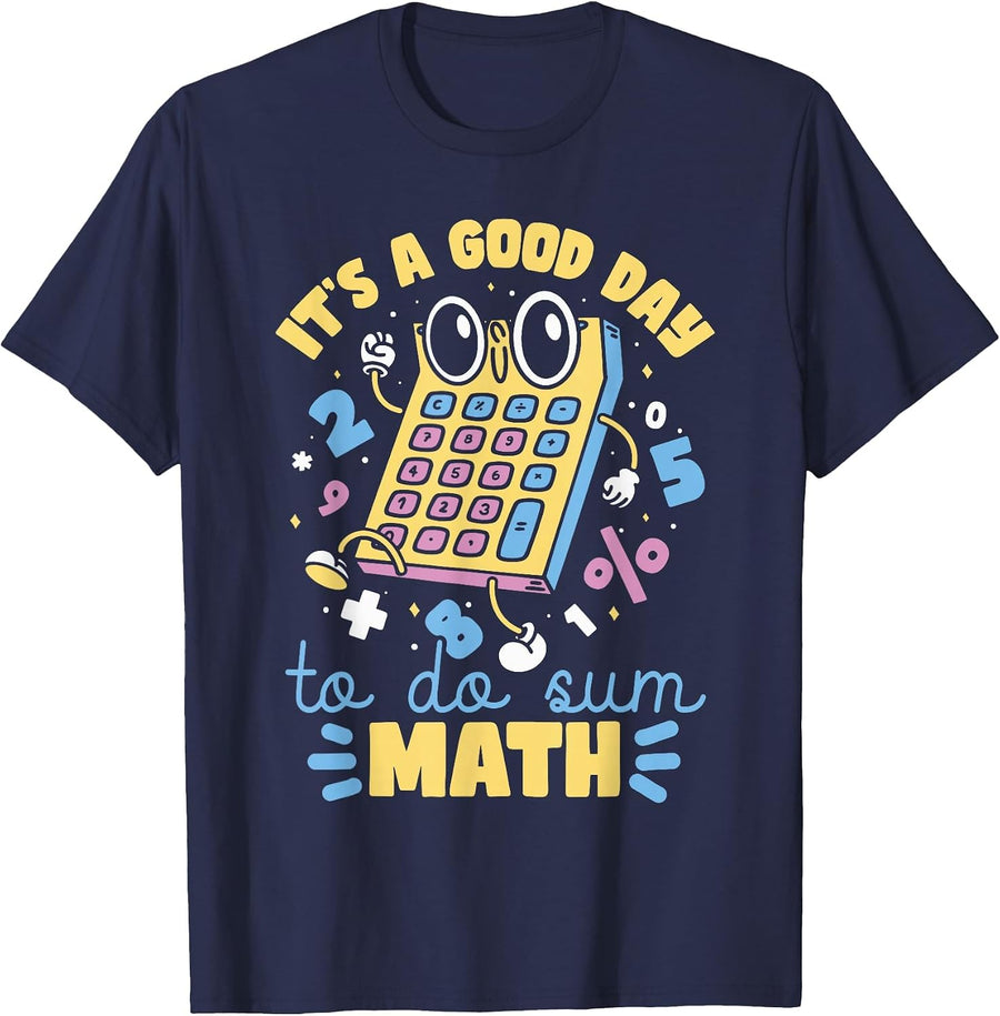 Mathematics Math Teacher Pun T-Shirt - Navy Blue